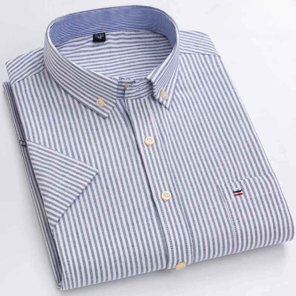 Peterson - Classic Cotton Shirt With Pattern