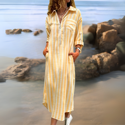 PHOEBE | ELEGANT STRIPED DRESS