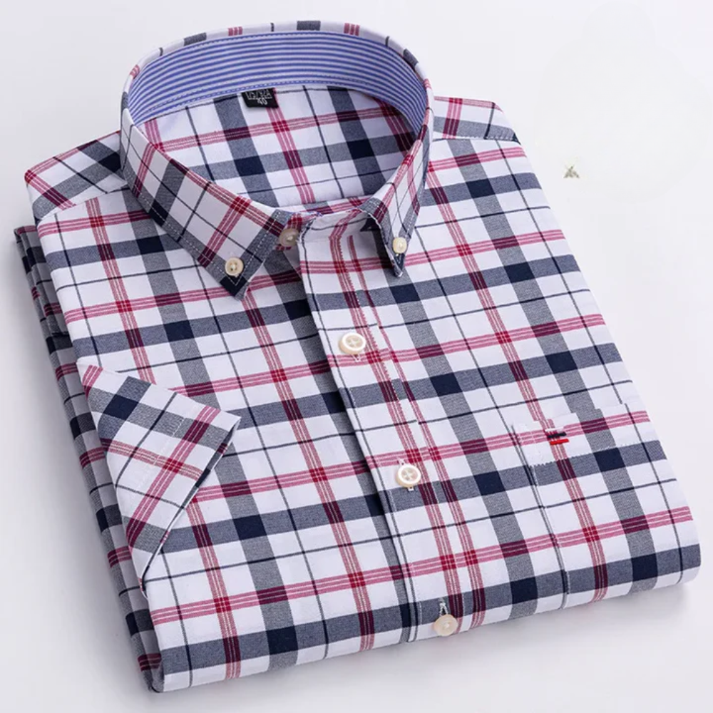 Peterson - Classic Cotton Shirt With Pattern