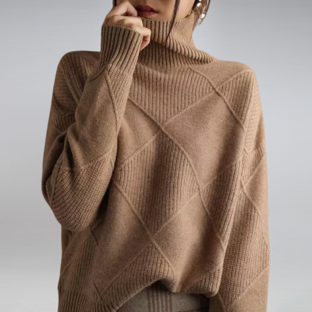 Adelle | Comfortable Roll Neck Jumper