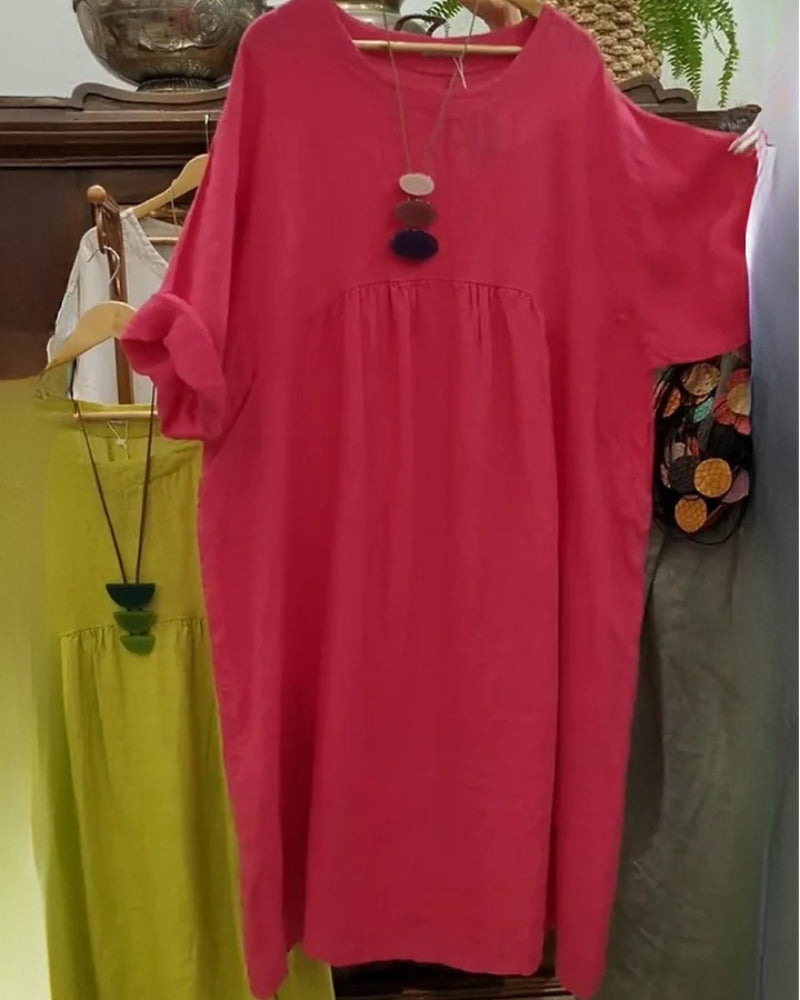LETTIE | COMFORTABLE WIDE DRESS WITH BELLY COVERAGE