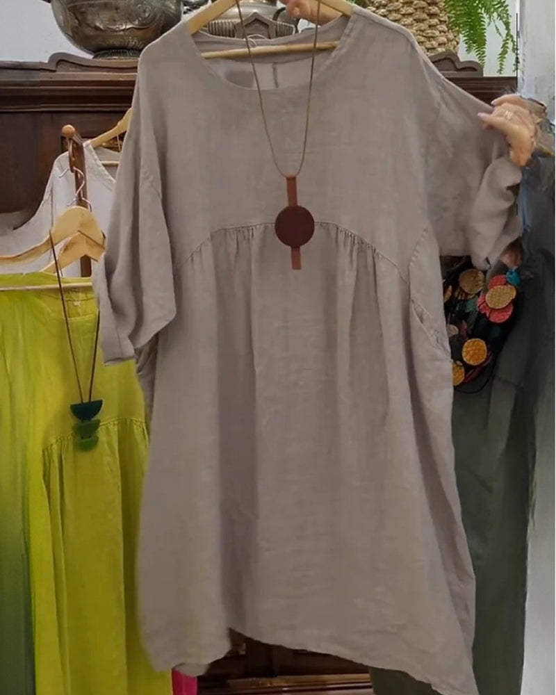 LETTIE | COMFORTABLE WIDE DRESS WITH BELLY COVERAGE
