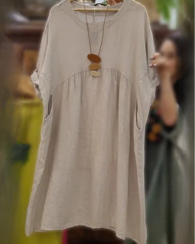 LETTIE | COMFORTABLE WIDE DRESS WITH BELLY COVERAGE