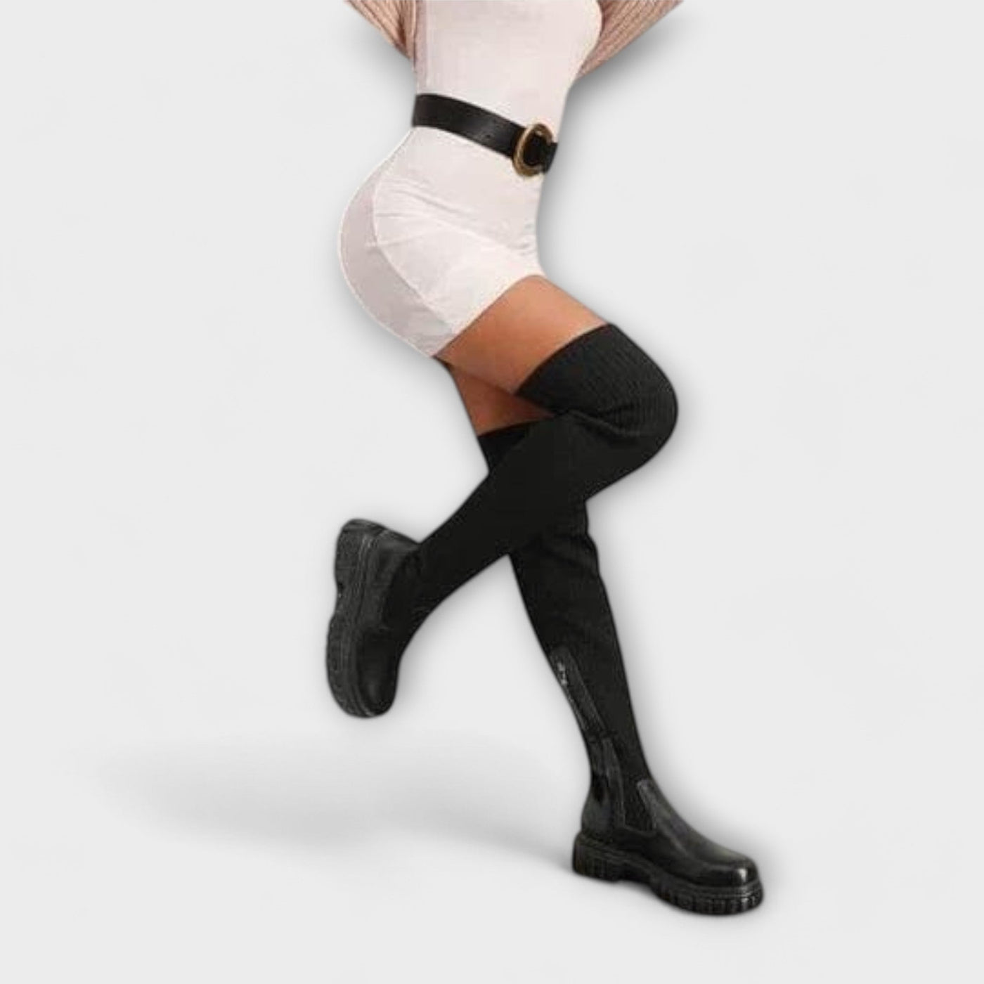 Lureva – Overknee Boots with Chunky Sole