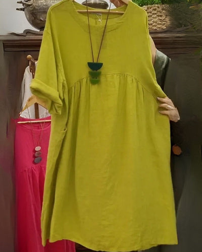 LETTIE | COMFORTABLE WIDE DRESS WITH BELLY COVERAGE