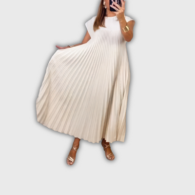 KHLEO | ELEGANT PLEATED DRESS