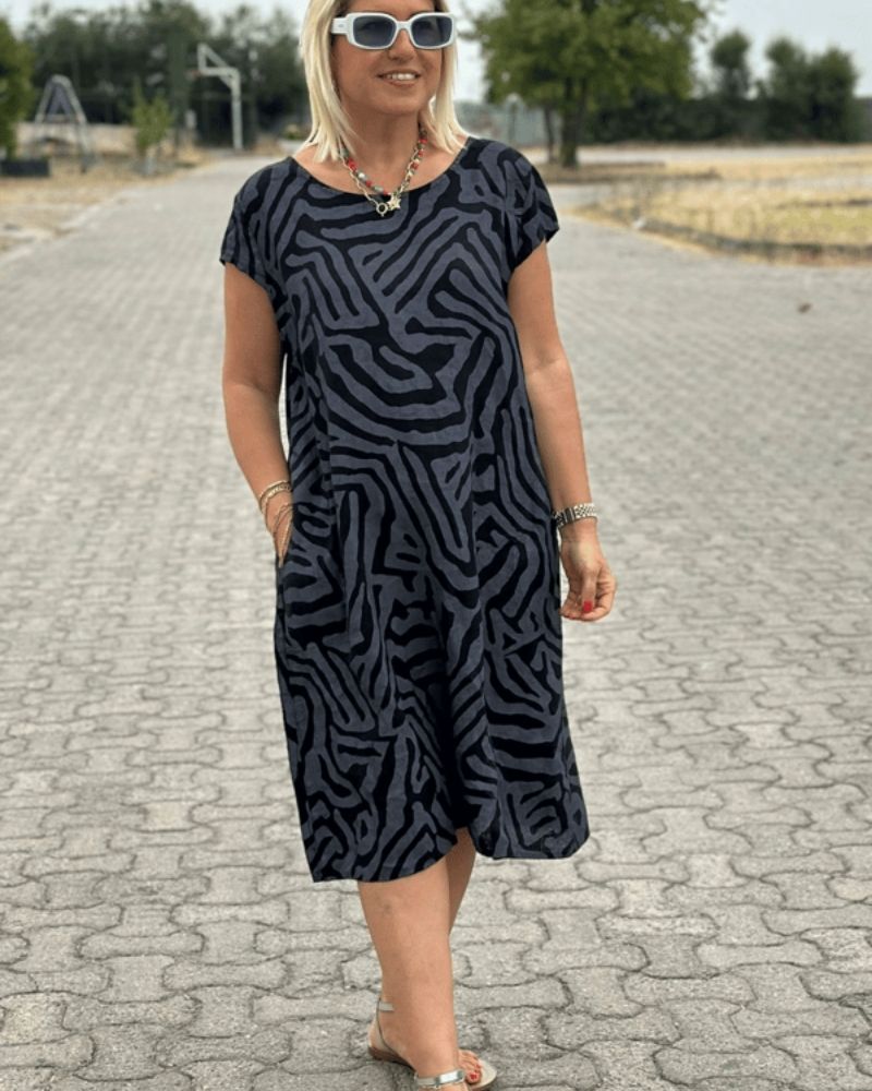 AILANI | ELEGANT DRESS WITH PRINT