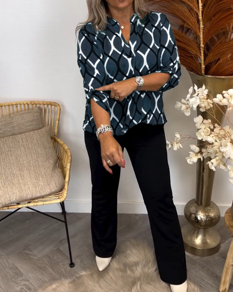 FELICIANA | CASUAL BLOUSE WITH PATTERN