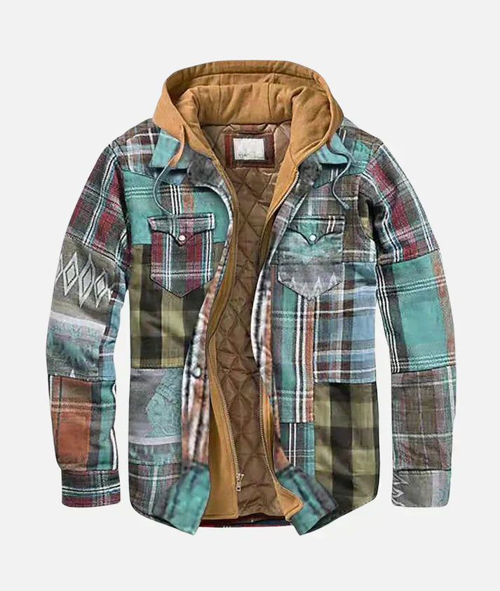 GLENN | PATCHWORK CHECKED JACKET