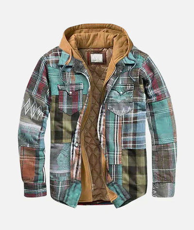 GLENN | PATCHWORK CHECKED JACKET
