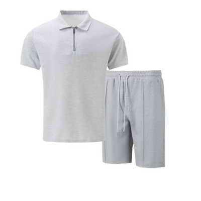 Men's Cotton Co-ord Set - Polo Shirt and Shorts
