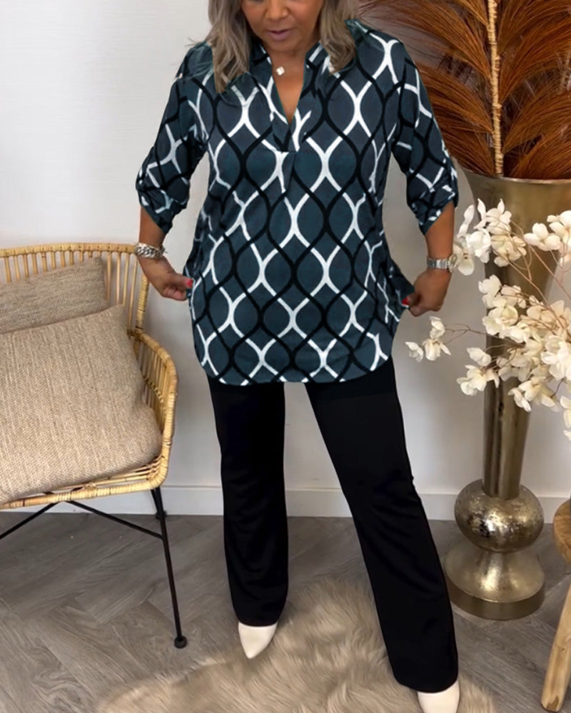 FELICIANA | CASUAL BLOUSE WITH PATTERN