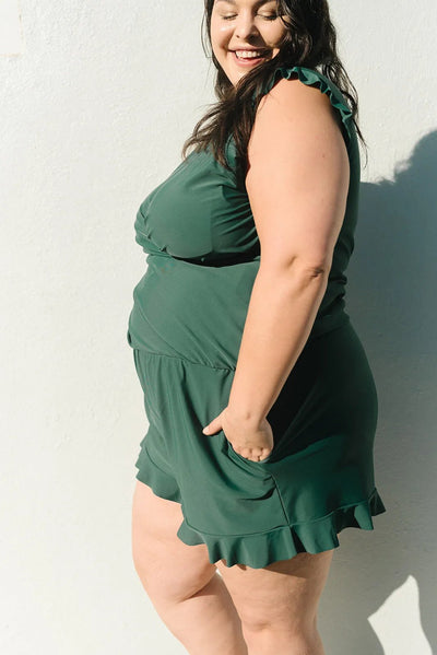 MARGARET | BATHING SUIT WITH RUFFLES AND BREAST SUPPORT