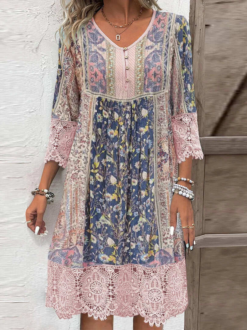 AZIRA | ELEGANT DRESS WITH PATTERN