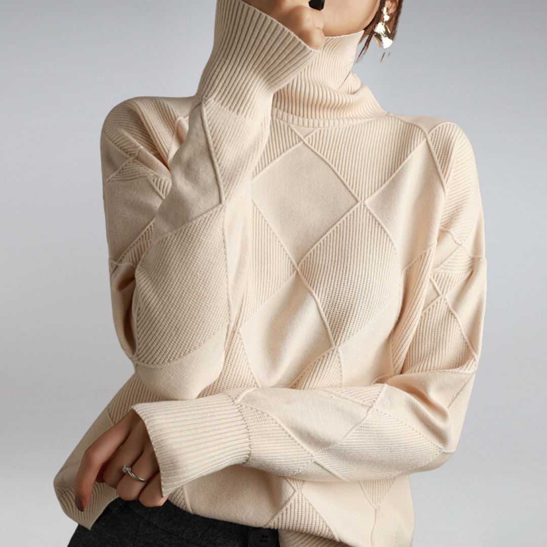 Adelle | Comfortable Roll Neck Jumper