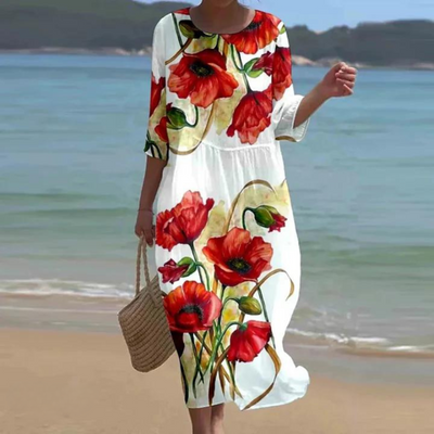 VILMA | ELEGANT DRESS WITH TUMMY COVERAGE