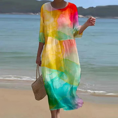 VILMA | ELEGANT DRESS WITH TUMMY COVERAGE