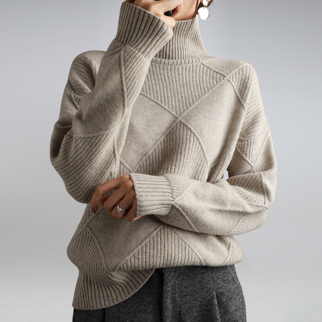 Adelle | Comfortable Roll Neck Jumper