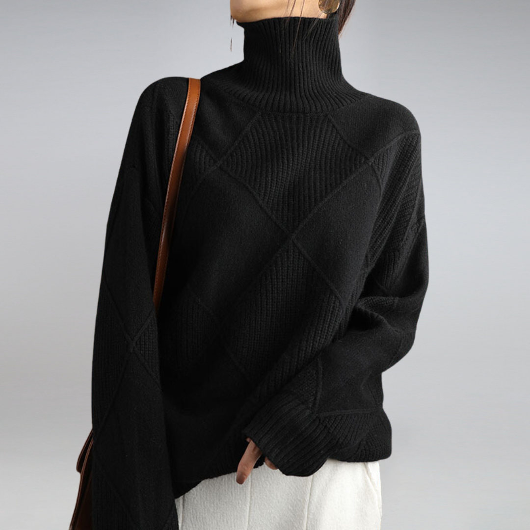 Adelle | Comfortable Roll Neck Jumper