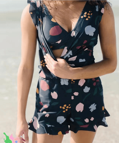 MARGARET | BATHING SUIT WITH RUFFLES AND BREAST SUPPORT