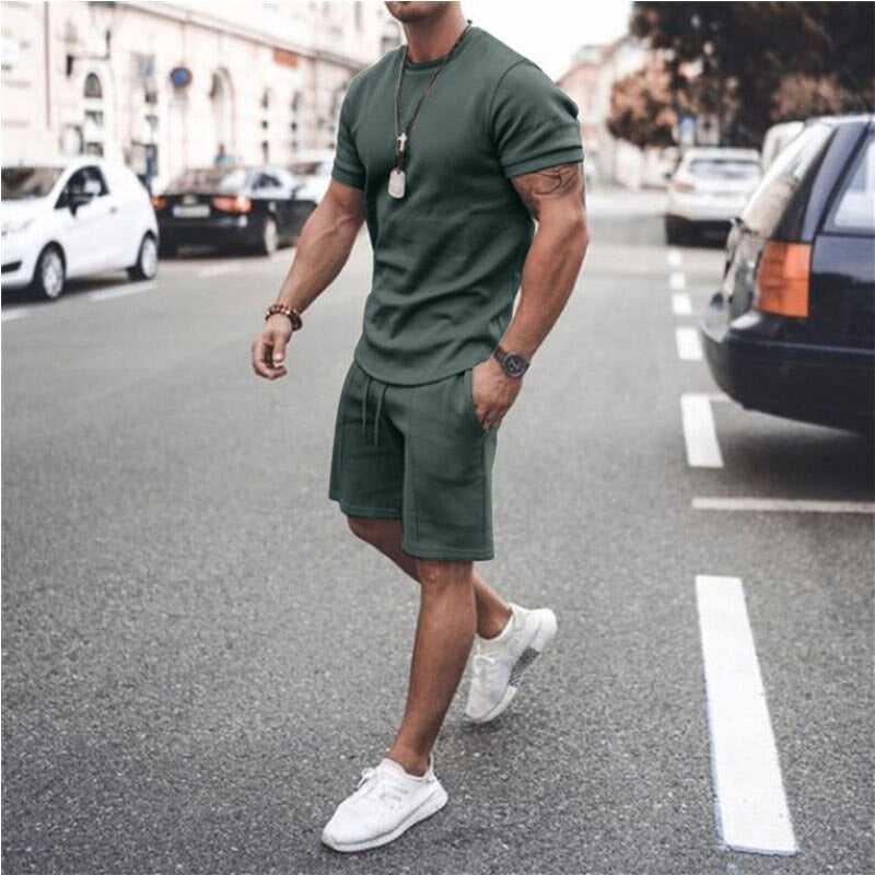 Stylish Men's Shorts and T-Shirt Set | Comfortable Casual Wear