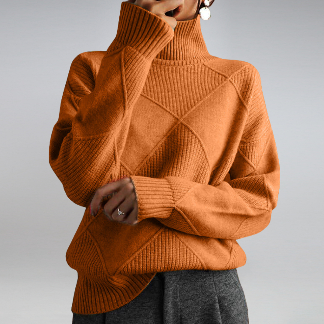 Adelle | Comfortable Roll Neck Jumper