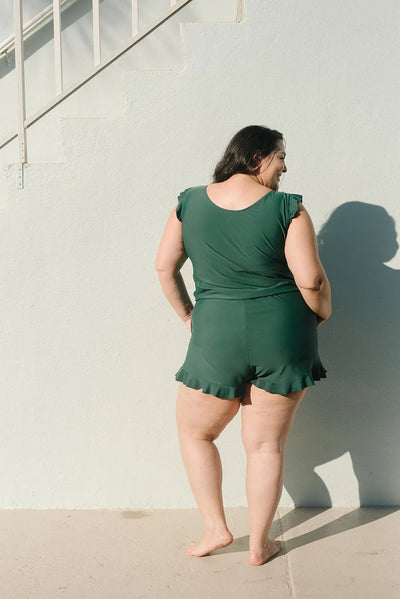 MARGARET | BATHING SUIT WITH RUFFLES AND BREAST SUPPORT