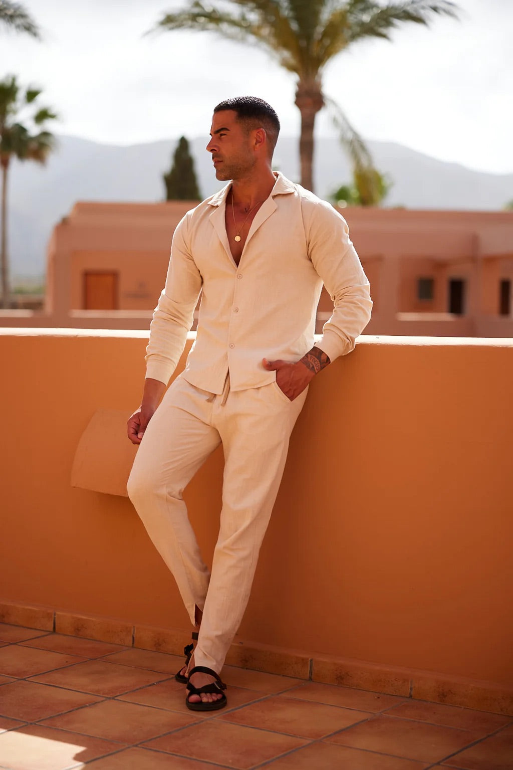 Men's Linen Lounge Set | Lightweight & Breathable