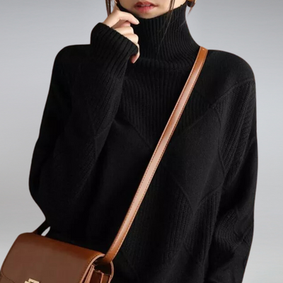 Adelle | Comfortable Roll Neck Jumper