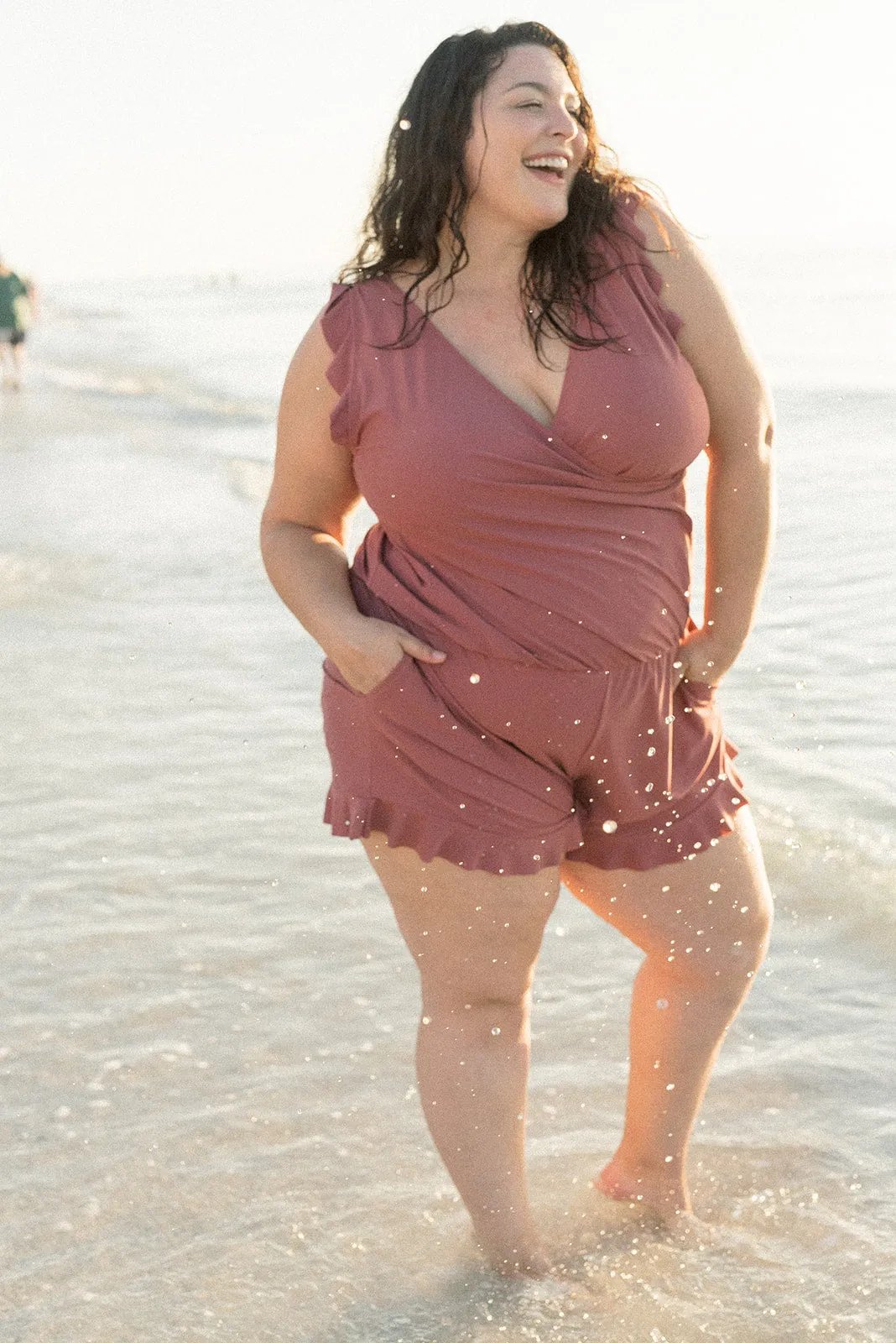 MARGARET | BATHING SUIT WITH RUFFLES AND BREAST SUPPORT