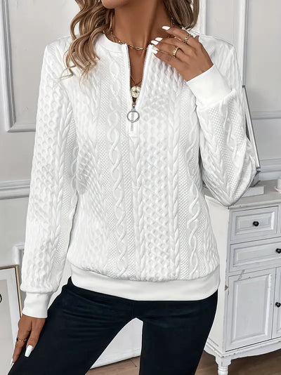 Rhea | Sweater with Zipper