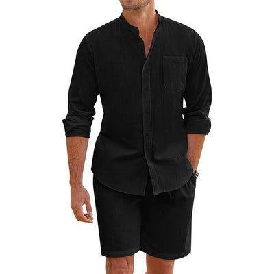 Men's Linen Leisure Outfit Set