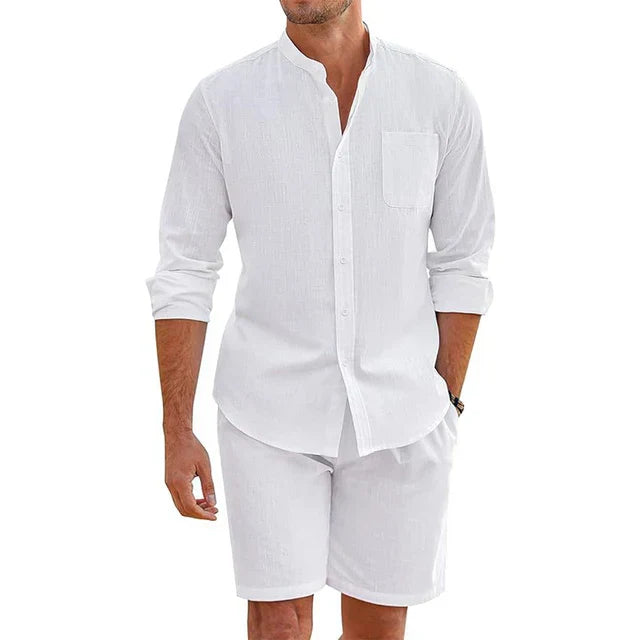 Men's Linen Leisure Outfit Set