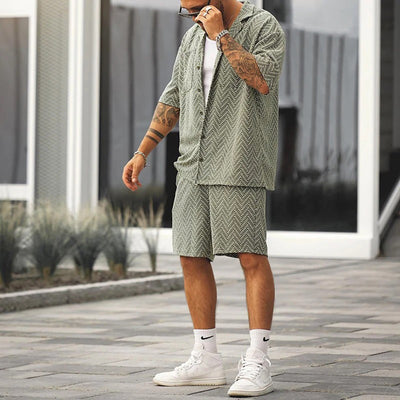 Men's Cotton Summer Outfit Set
