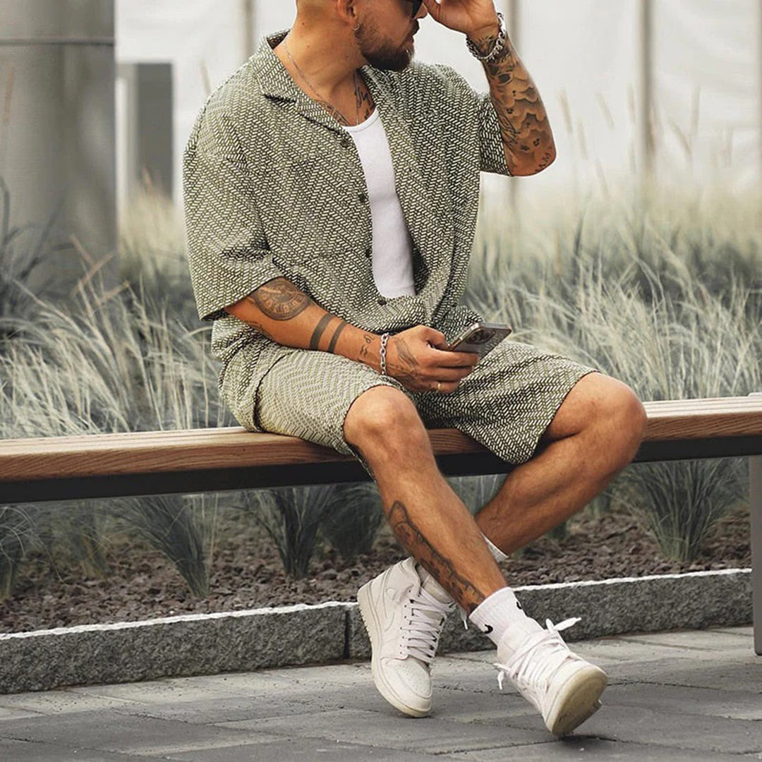 Men's Cotton Summer Outfit Set