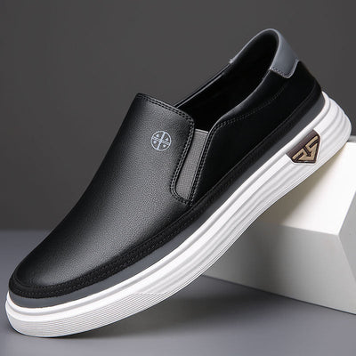 Brunetti's Leather Slip-Ons