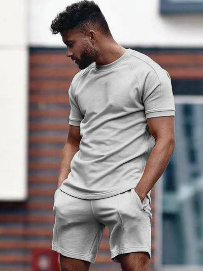 Men's Summer Casual T-Shirt and Shorts Set