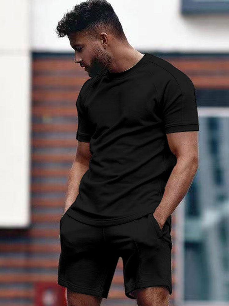 Men's Summer Casual T-Shirt and Shorts Set