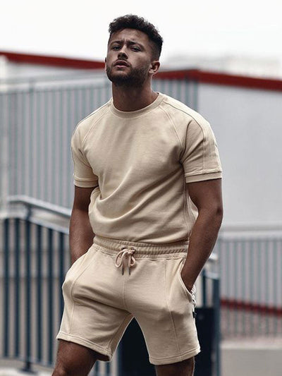 Men's Summer Casual T-Shirt and Shorts Set