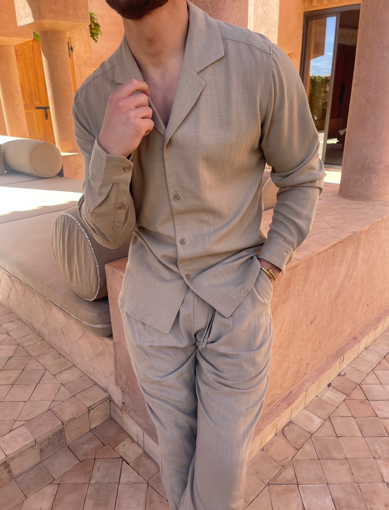 Men's Linen Lounge Set | Lightweight & Breathable