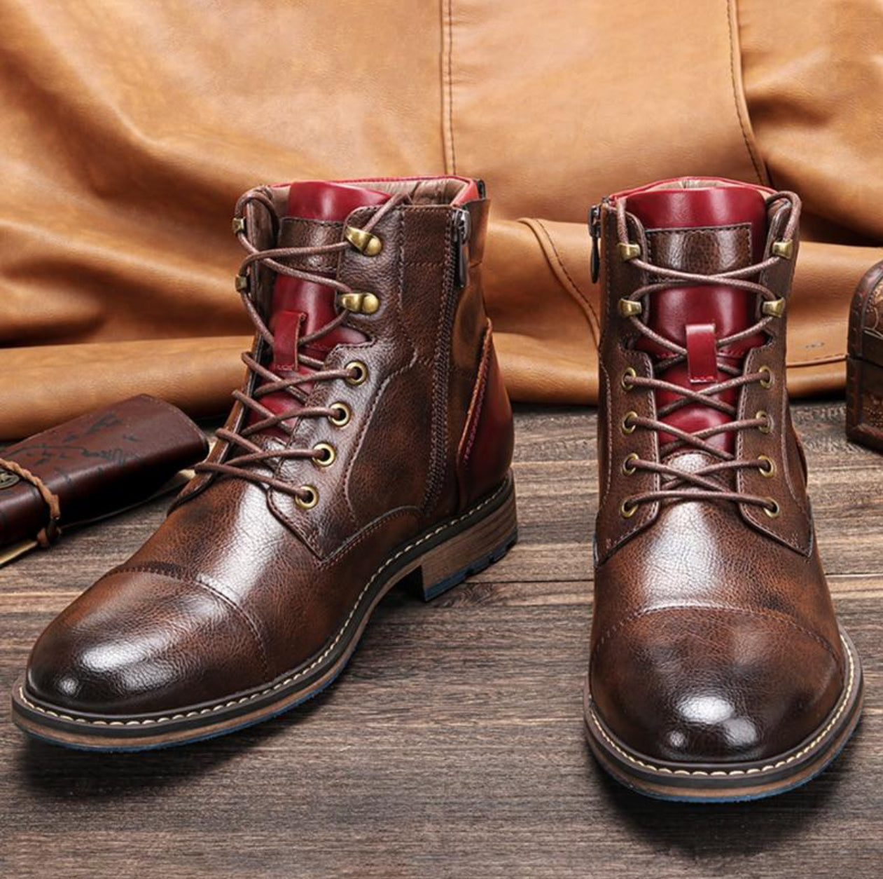EDWARD - CLASSIC LEATHER OXFORD BOOTS