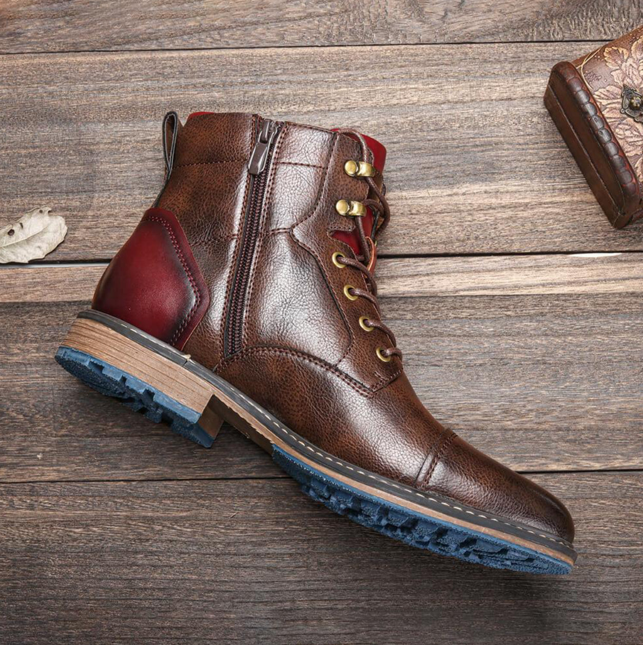 EDWARD - CLASSIC LEATHER OXFORD BOOTS
