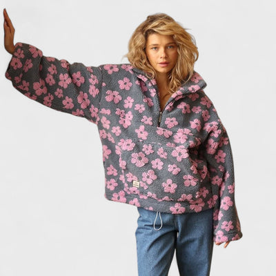 Daisy - Polar Fleece with Floral Print