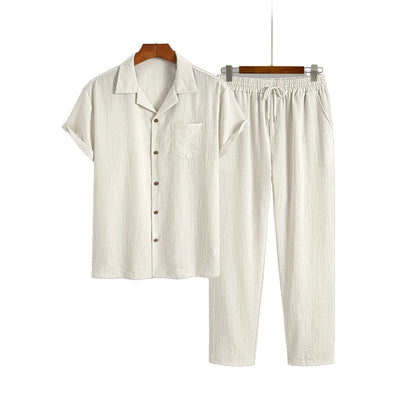 Men's Linen Two-Piece Set