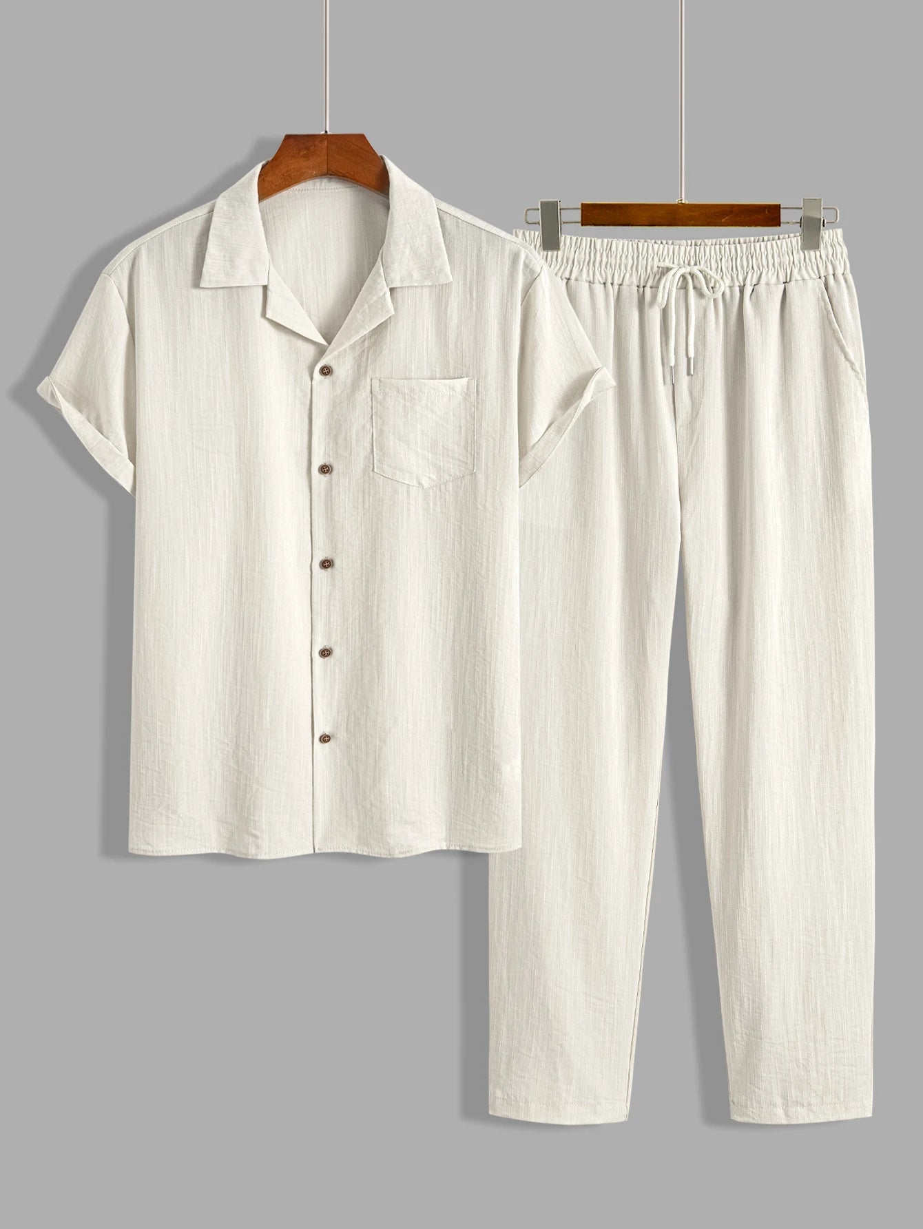 Men's Linen Two-Piece Set