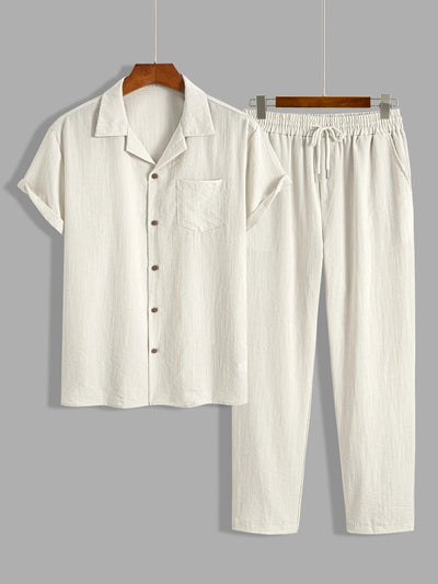 Men's Linen Two-Piece Set