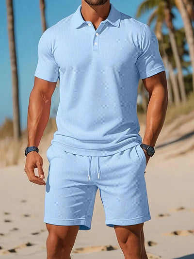 Men's Polo Shirt Set – Casual Spring & Summer Outfit