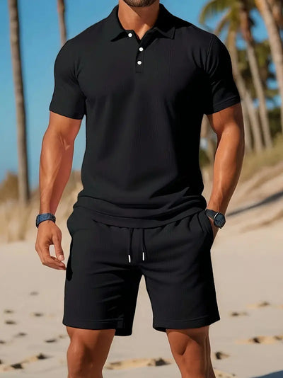 Men's Polo Shirt Set – Casual Spring & Summer Outfit
