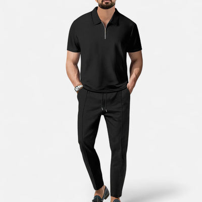 Men's Polo & Trouser Set – Smart Casual Outfit