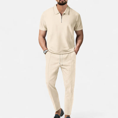 Men's Polo & Trouser Set – Smart Casual Outfit